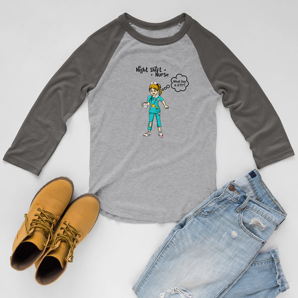 Funny Nurse Raglan